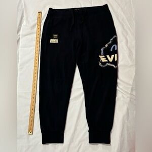 Evisu Vintage Graphic Logo Sweat Pants/Jogger Mens SZ.L Japan Made Streetwear